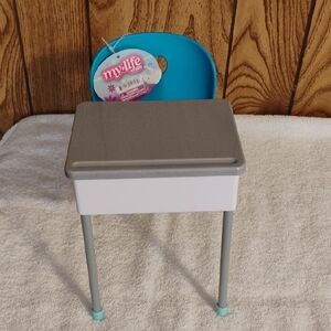 My Life Doll Desk Set - Gray and Blue